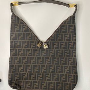 Fendi V Zip Shoulder Bag